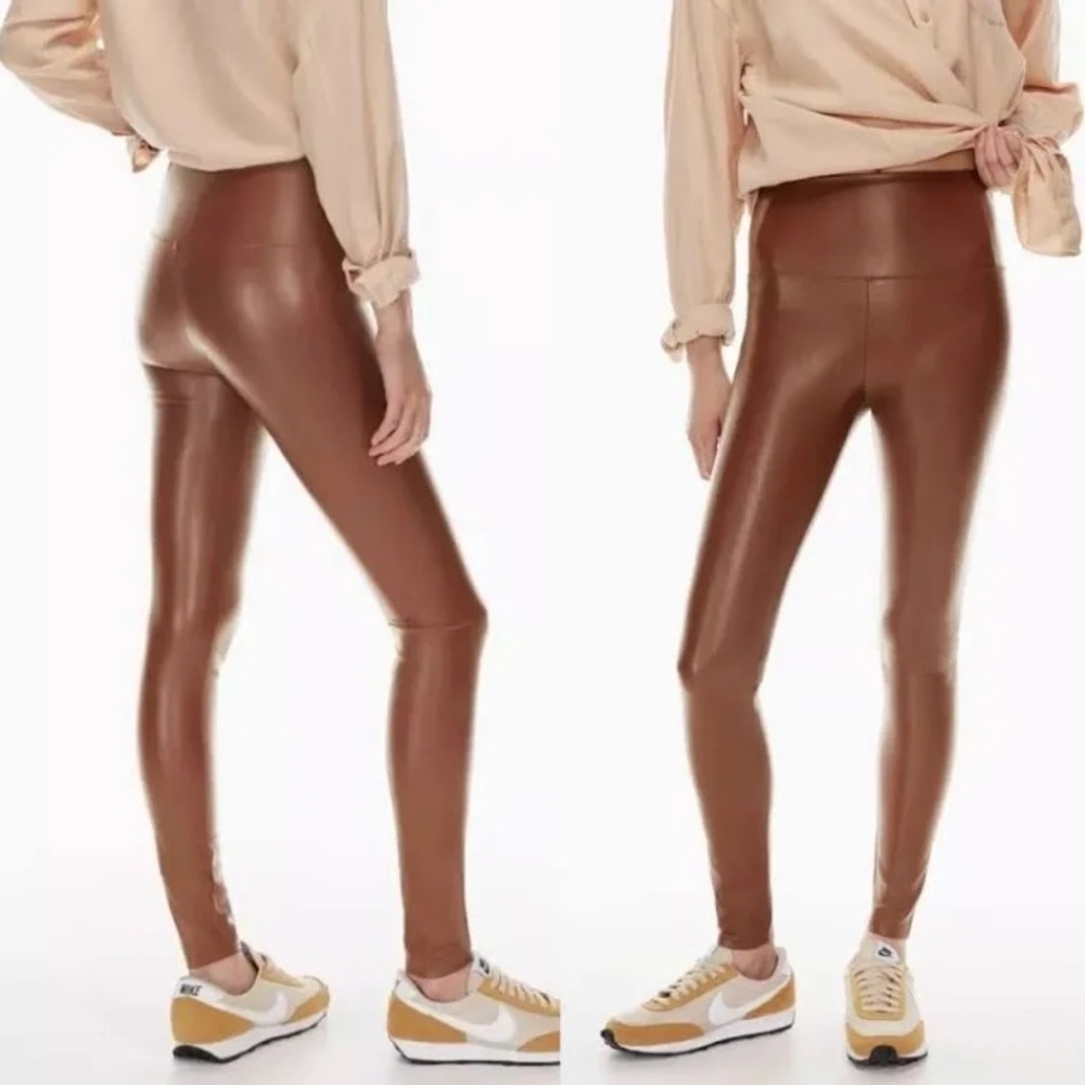 ARITZIA WILFRED FREE DARIA High-waisted Vegan Leather Leggings (XS)